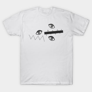 Teichopsia Eyes Black T-Shirt